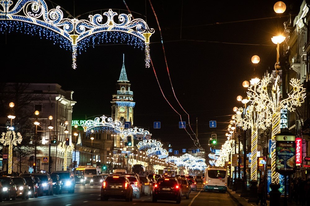 Санкт петербург невский проспект зимой