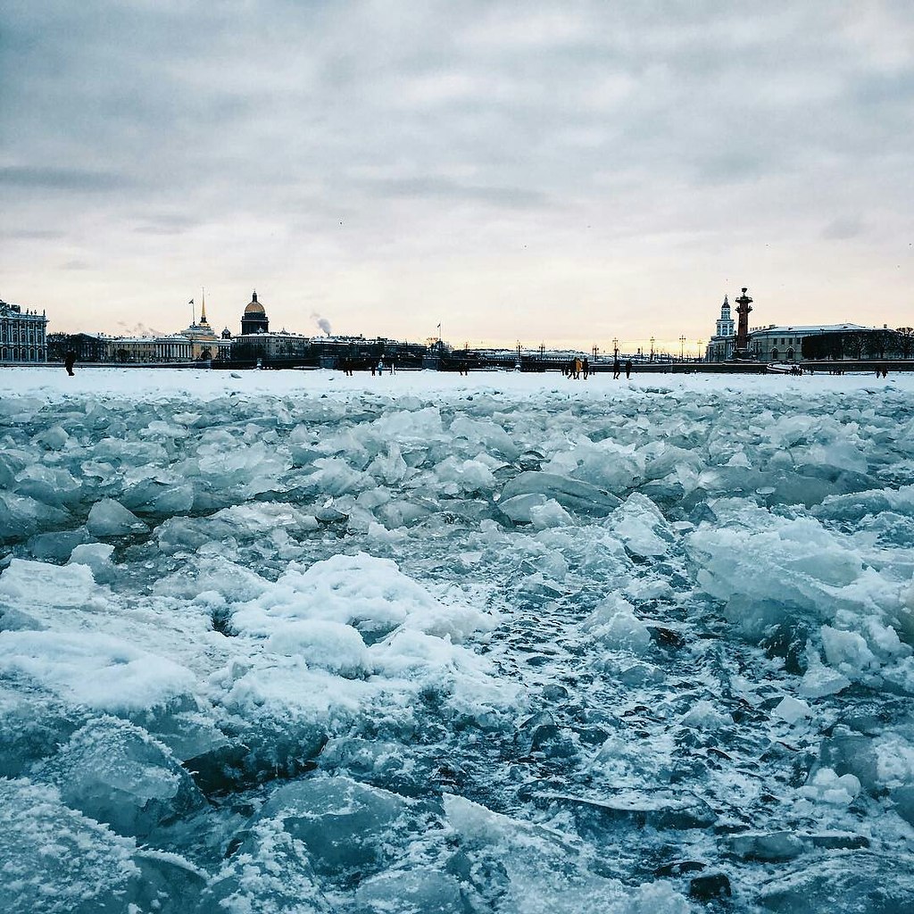 Нева зимой фото