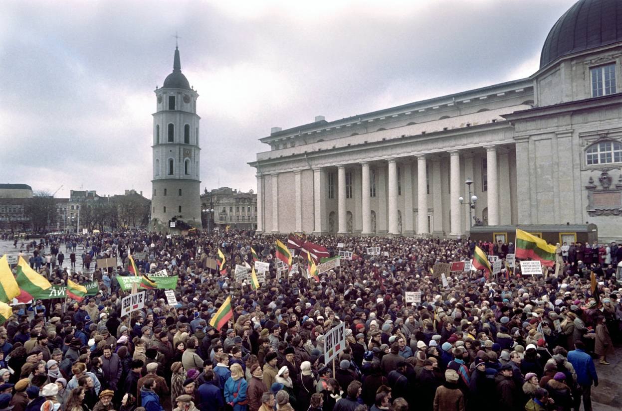 Митинги Литва 1991