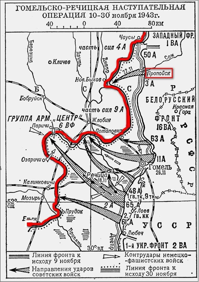 Черниговско припятская операция карта