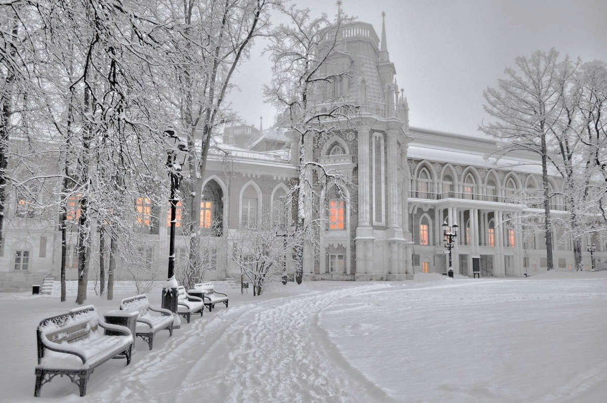 Усадьбы москвы зимой