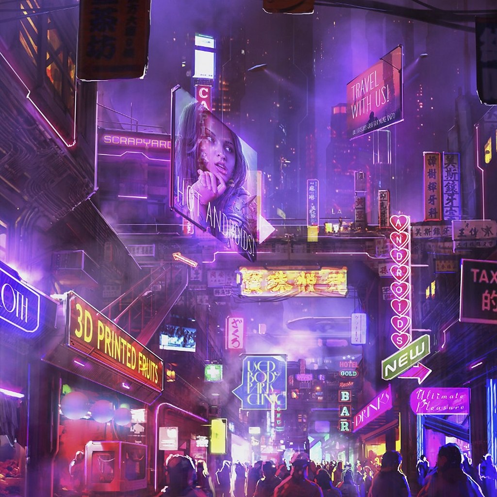 Cyberpunk 2077 Art город