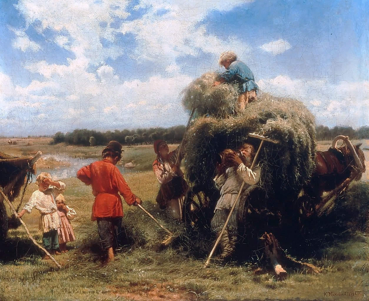 Константин Маковский сенокос 1873