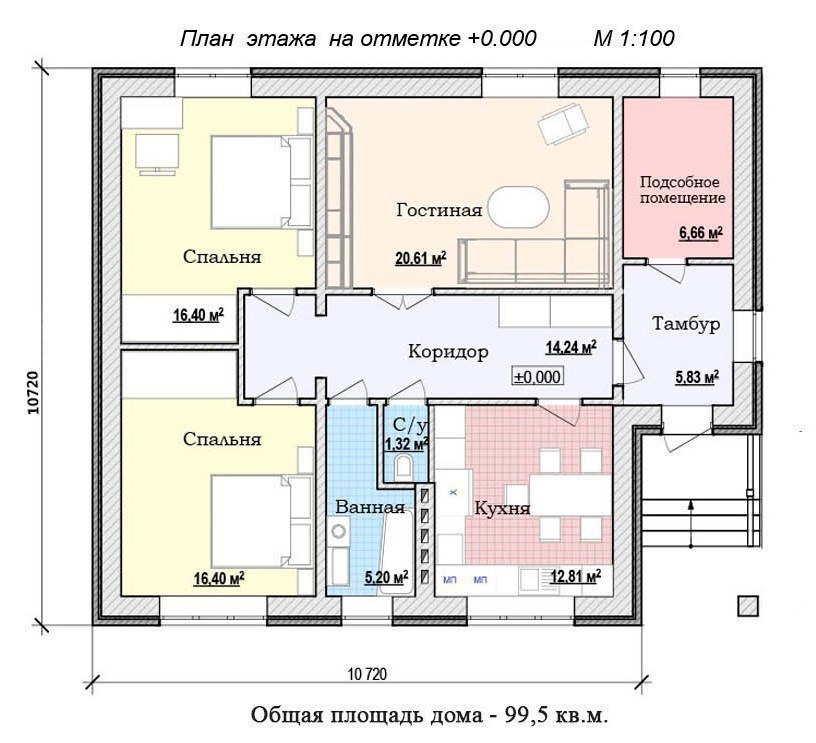 Проекты домов 80 м2