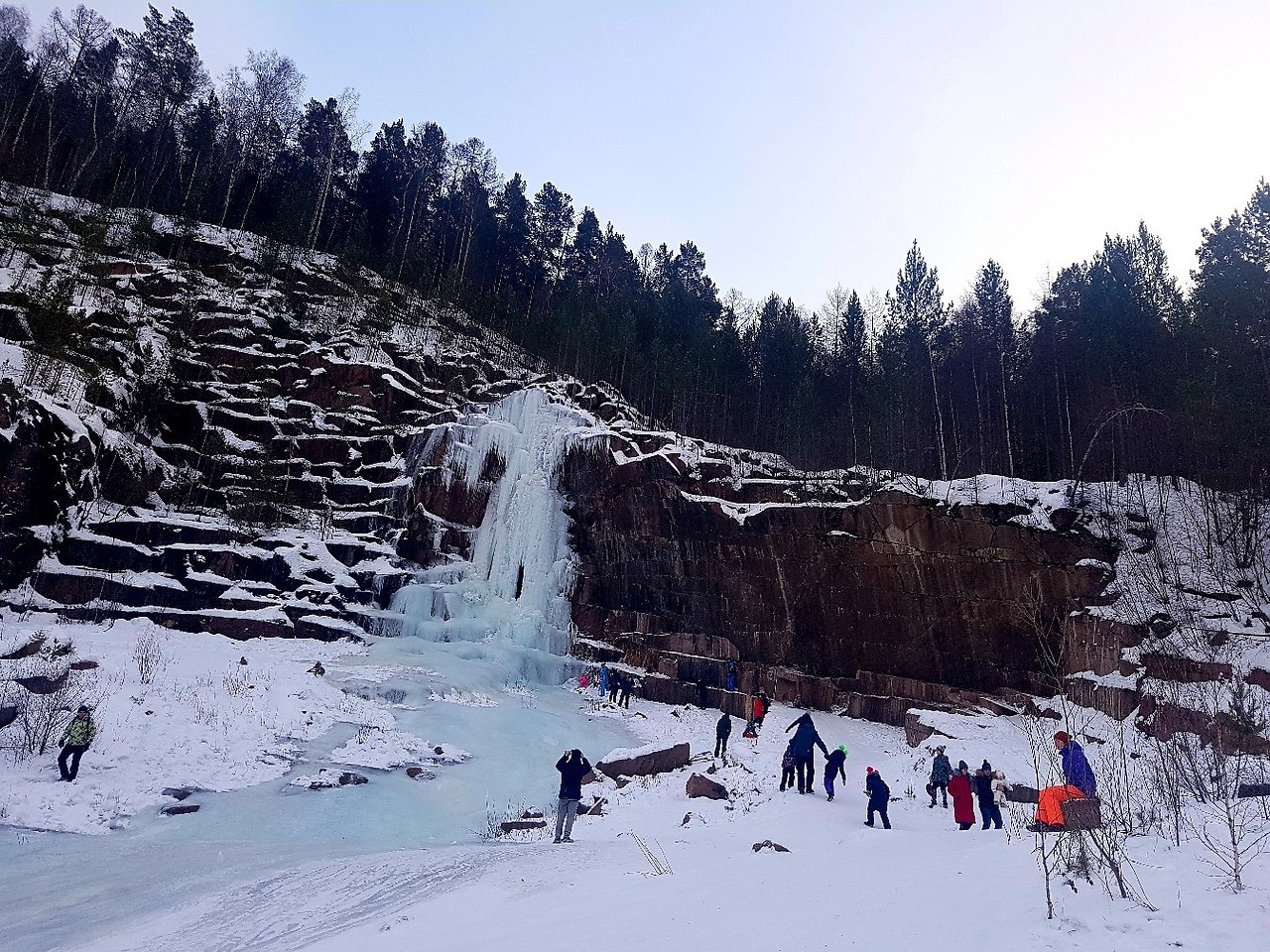 Гранитный карьер красноярск фото