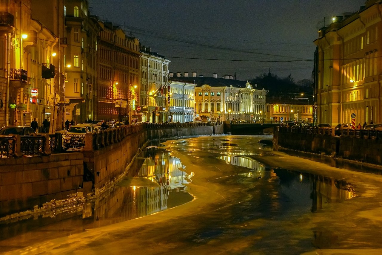 Ночной санкт петербург летом