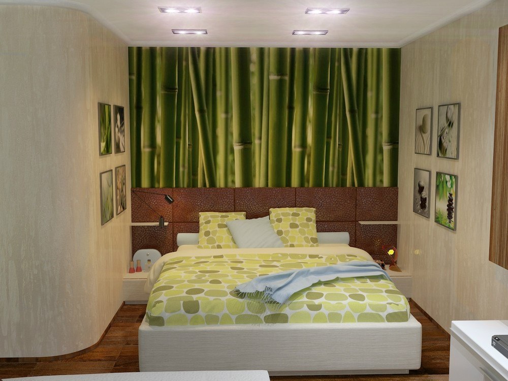 Маленькая спальня в эко стиле фото