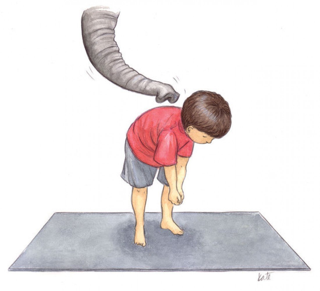 Упражнение слон в йоге