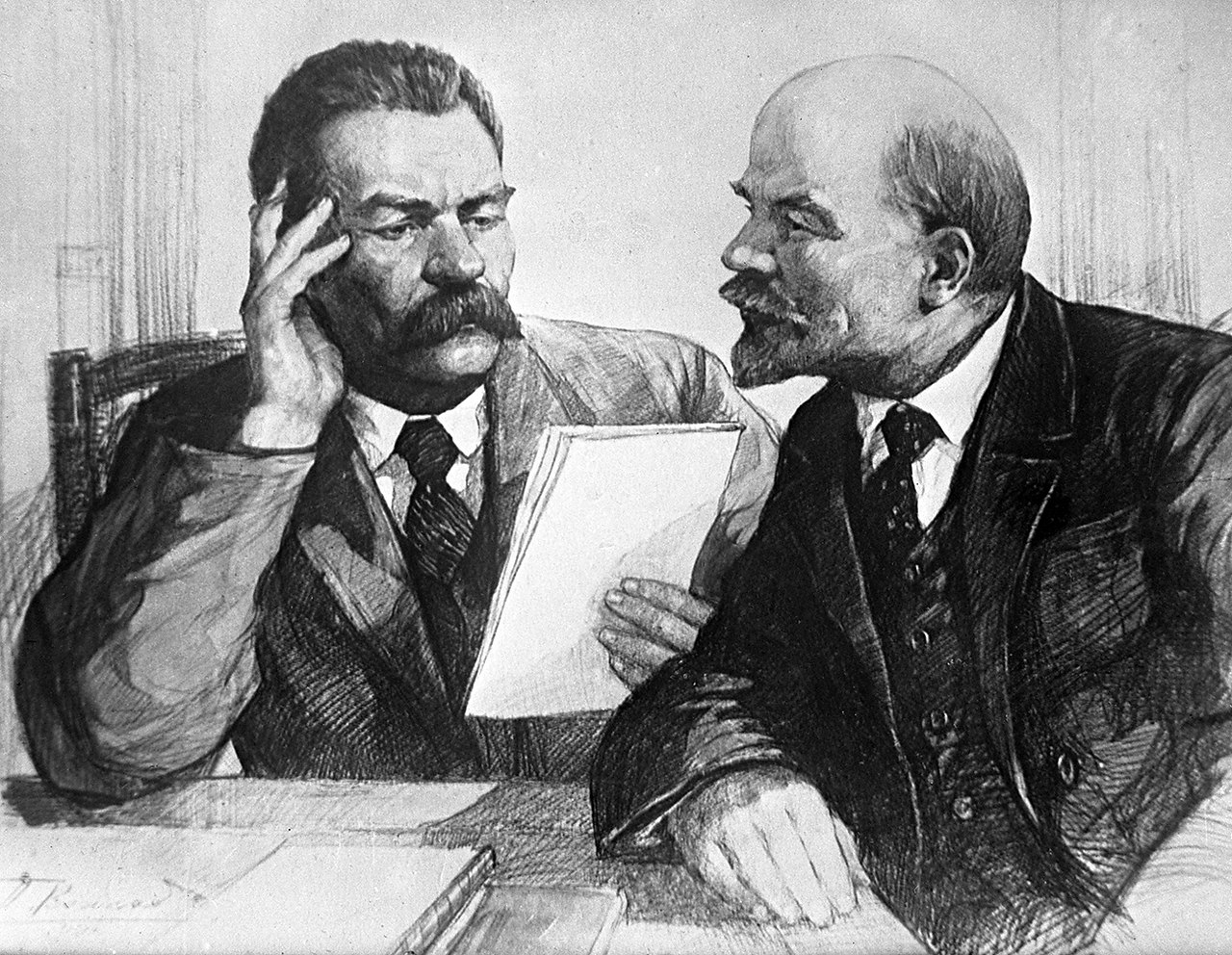 Кто писал картины с лениным