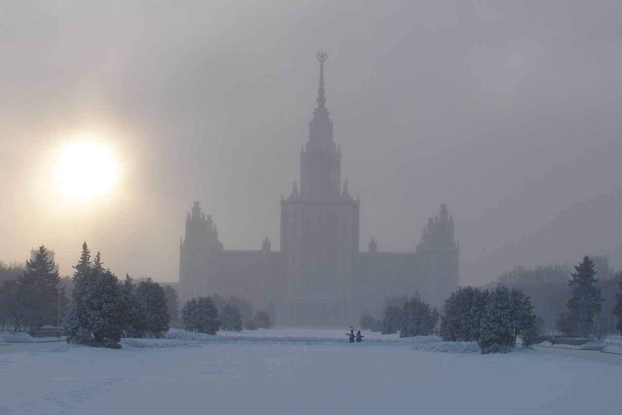 москва утро зима