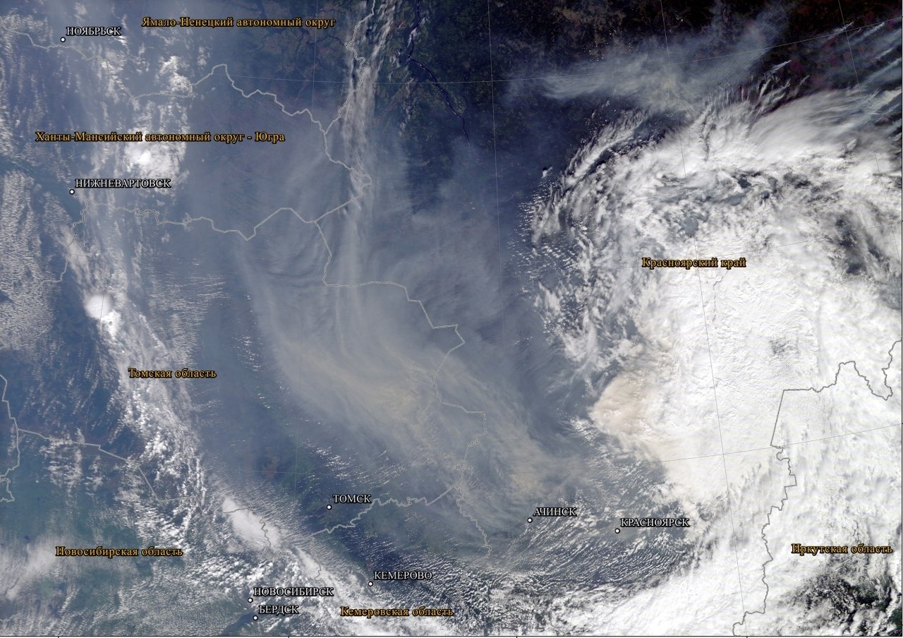 Карта задымления россии онлайн