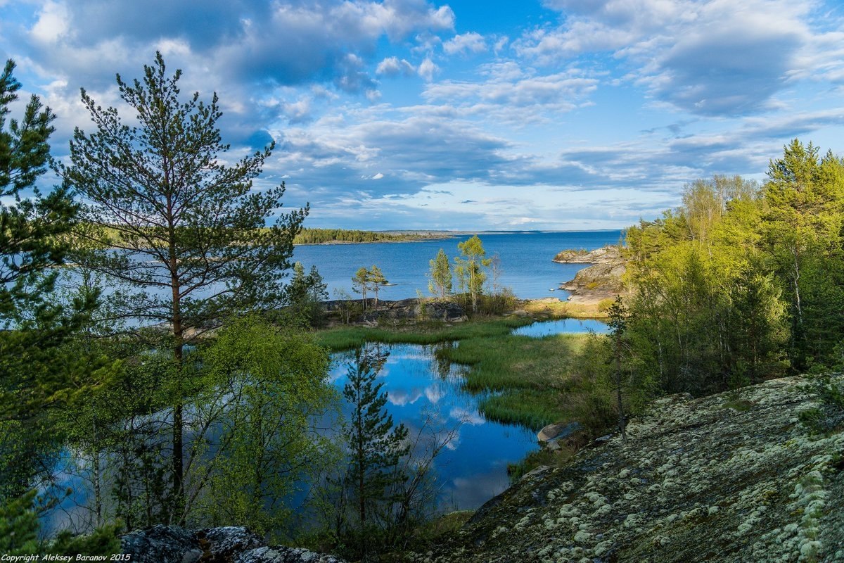 Кондопога берег Онежского озера