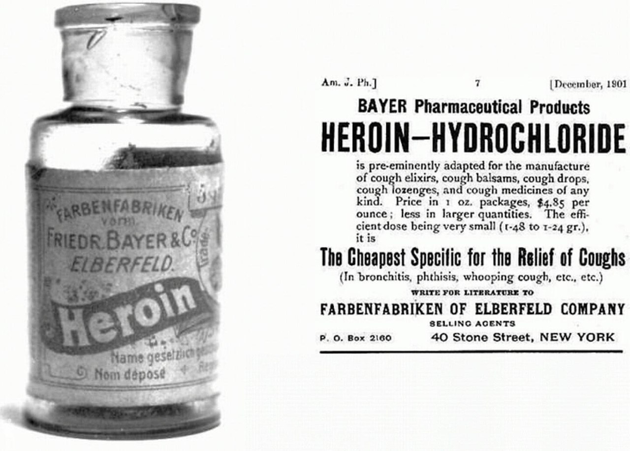 Лекарство героин в 1898 году
