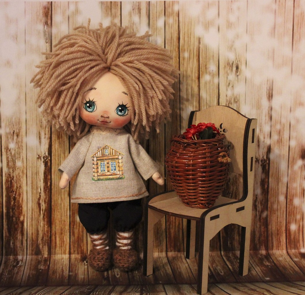 Домовой текстильная кукла