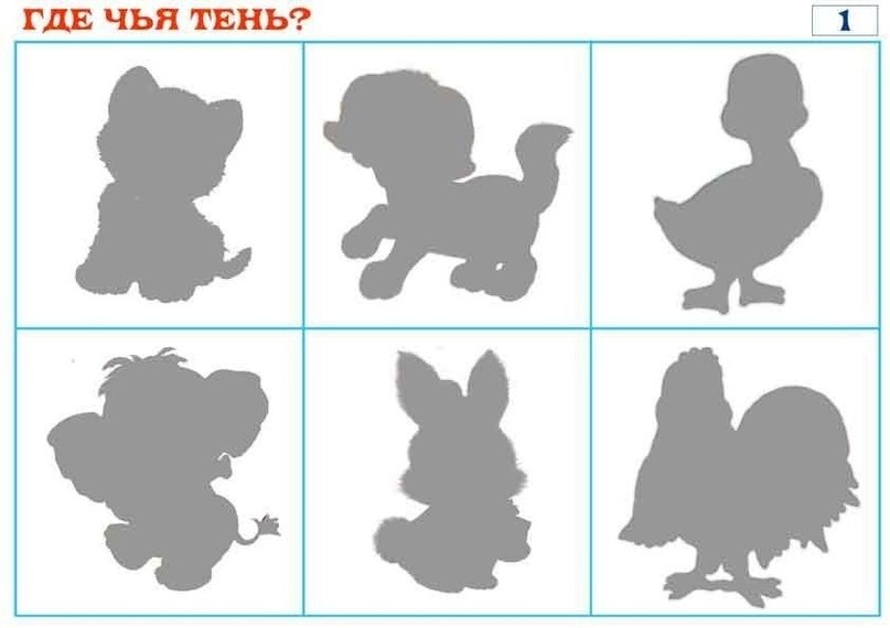 НАЙДИ ГДЕ ЧЬЯ ТЕНЬ - 2