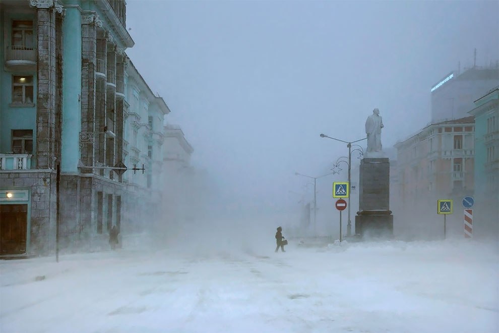 Норильск фото города зимой