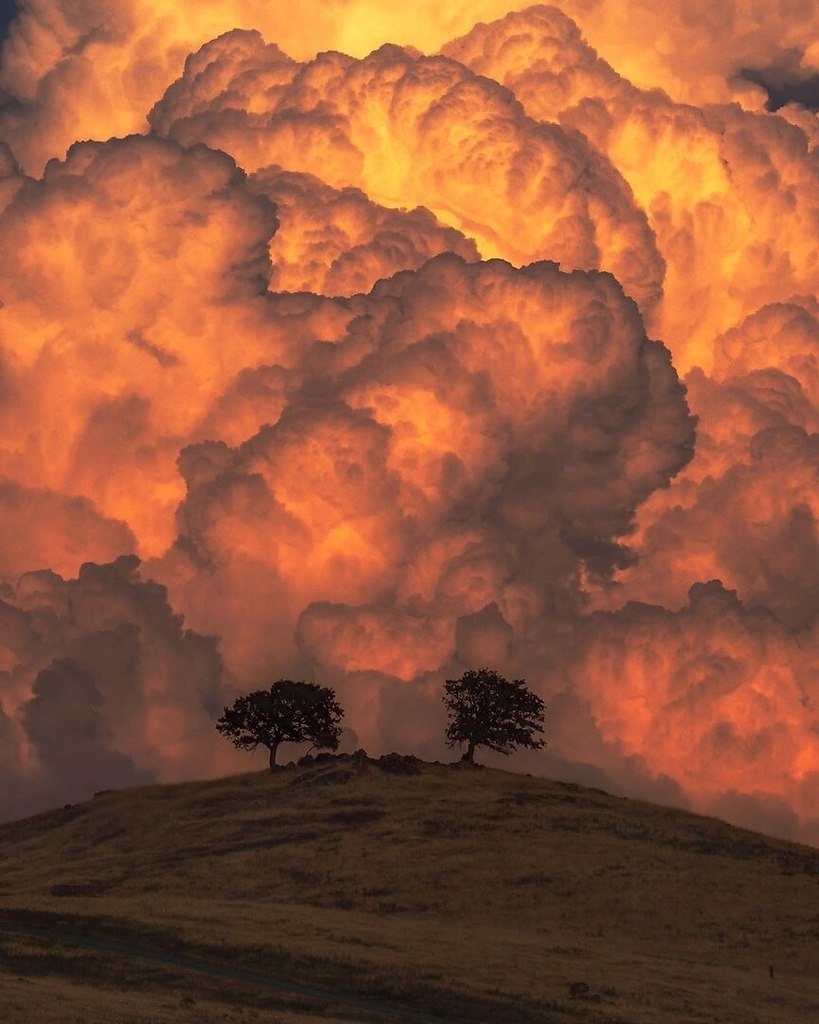 Огненные облака фото