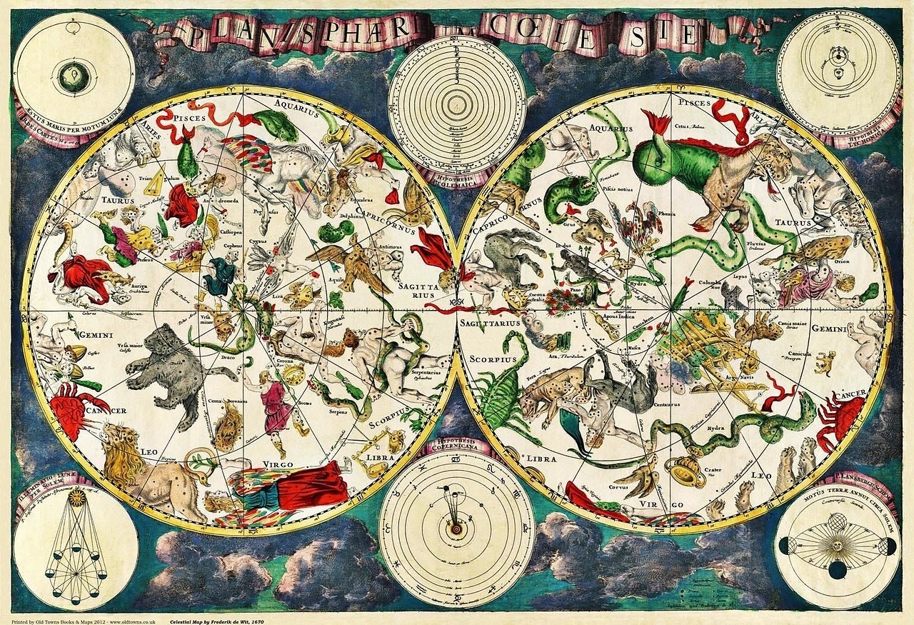 Атласы звёздного неба XVII века
