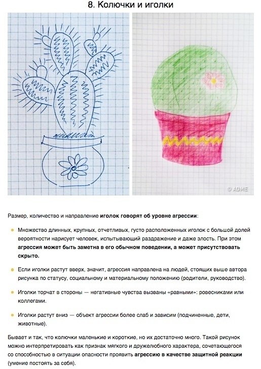 Проективный рисунок кактус