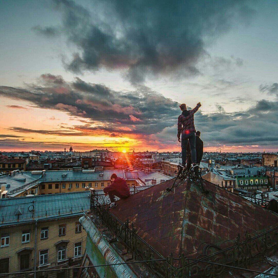 Питер вид с крыши