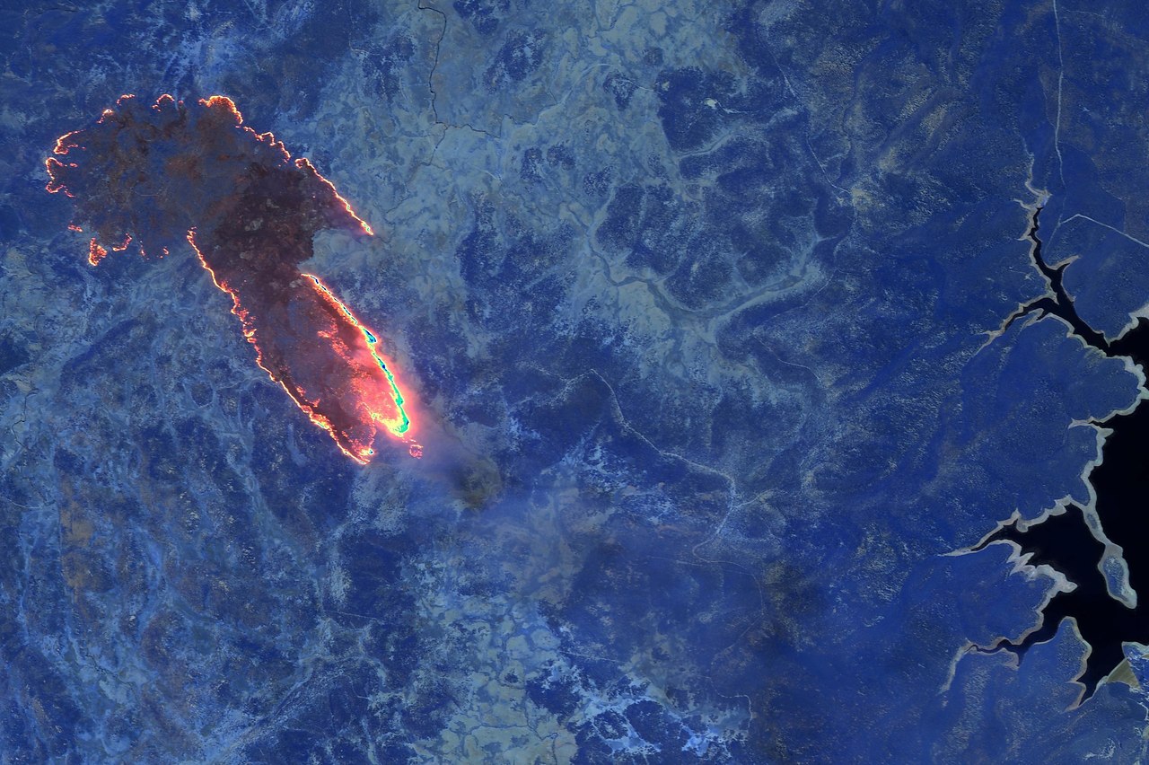 Австралия Лесные пожары из космоса