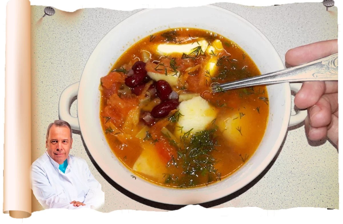 Суп с консервированной фасолью с мясом рецепт с фото