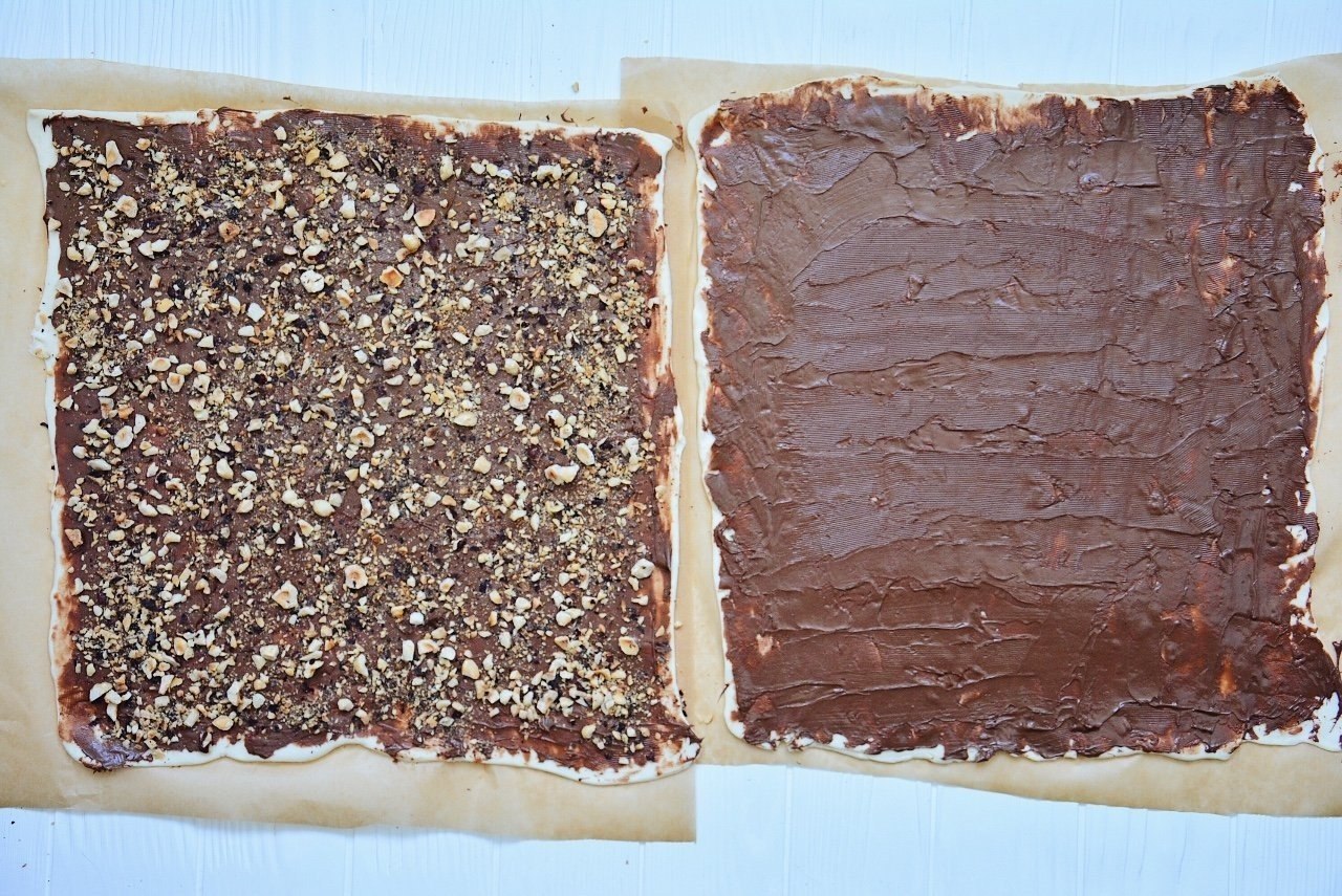 Слоеное тесто и шоколадная паста рецепты