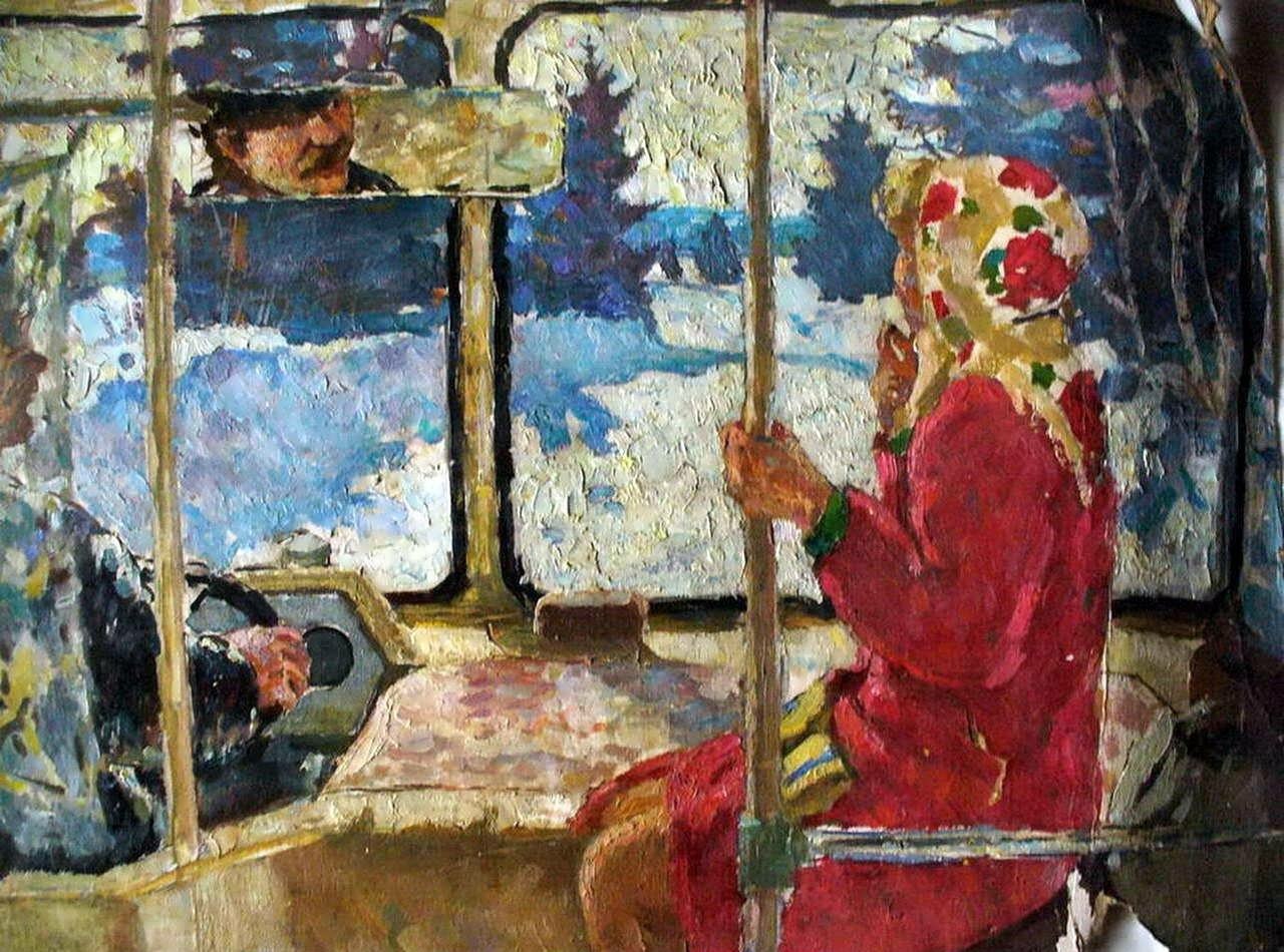 Картины в автобусе