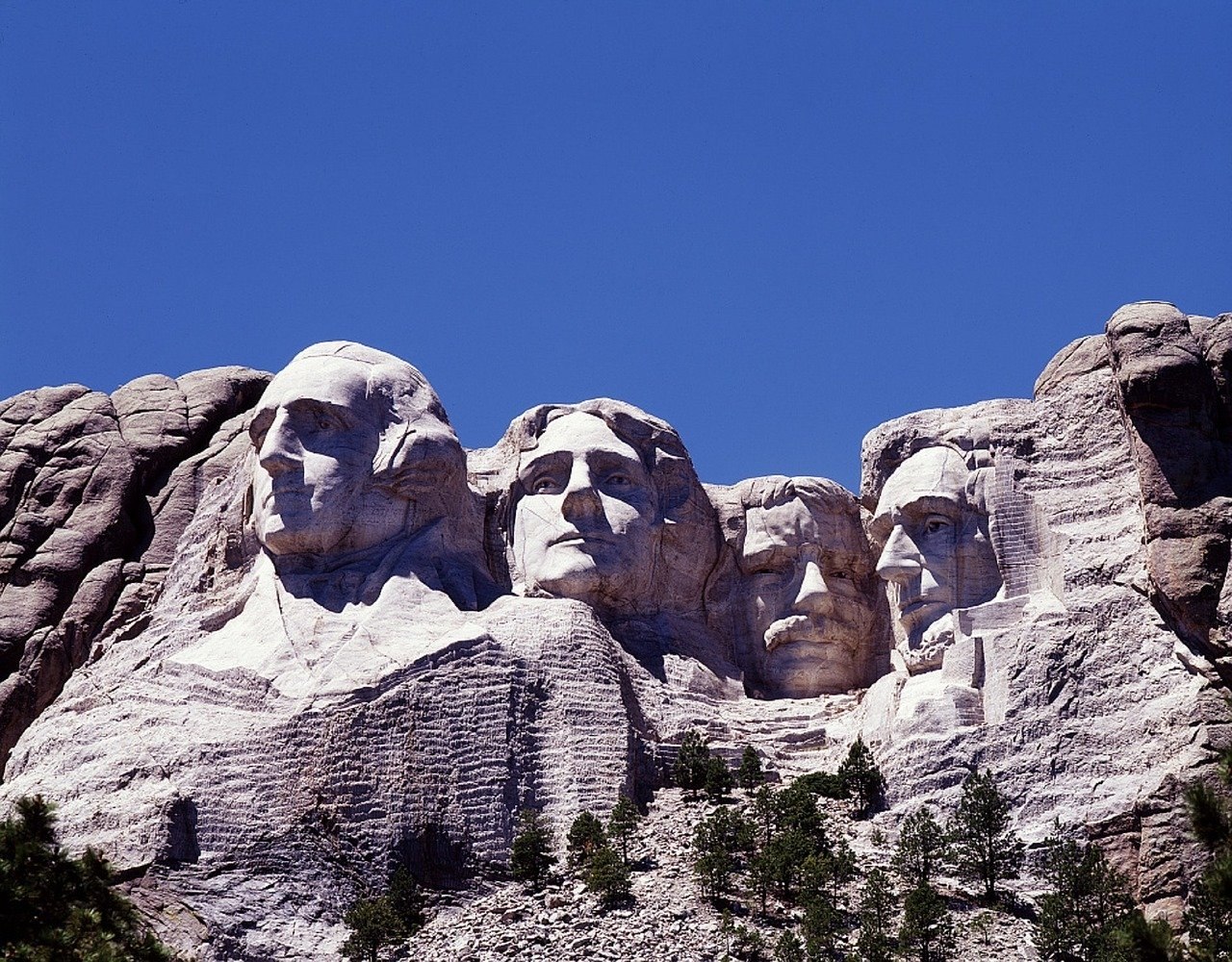 Скала президентов США гора Рашмор