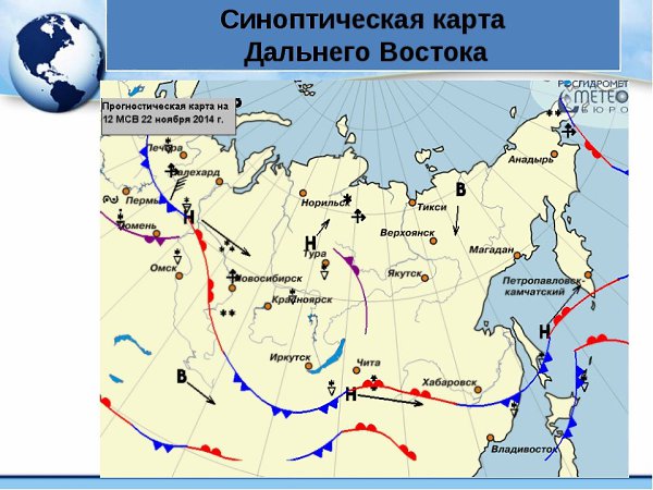 Синоптическая карта россии 8 класс география