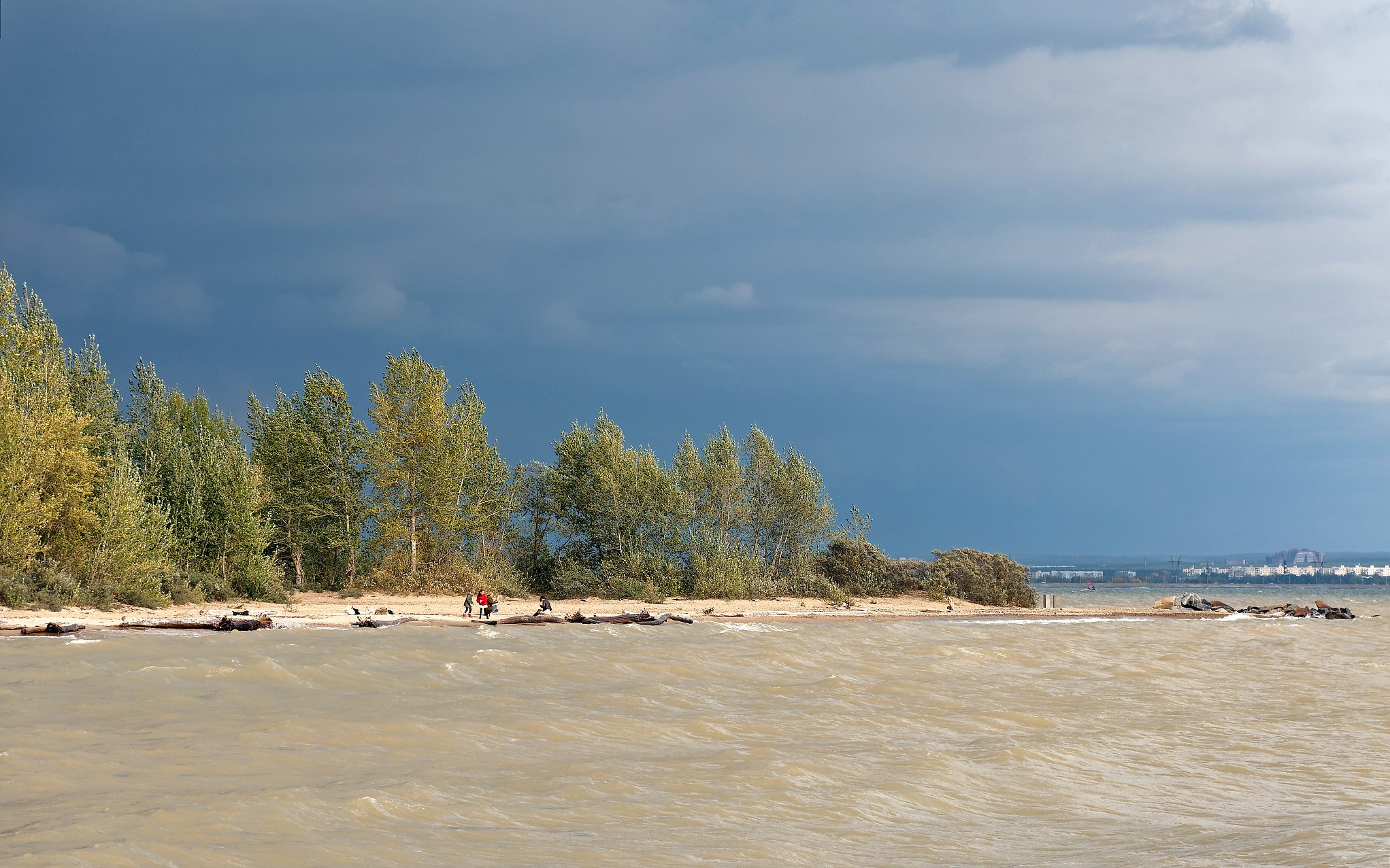 Пляж Бумеранг Обское море