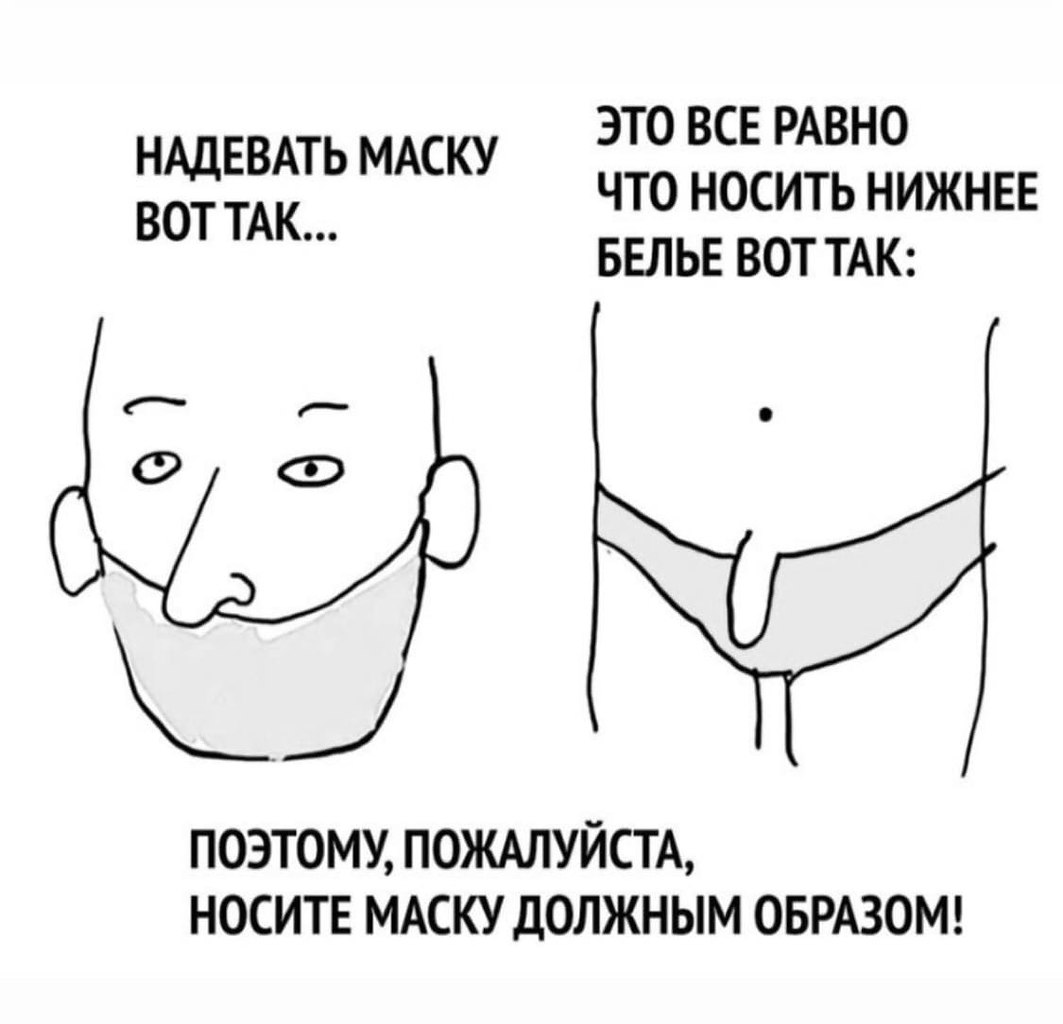 Носите <b>маски</b> правильноБерегите себя! 