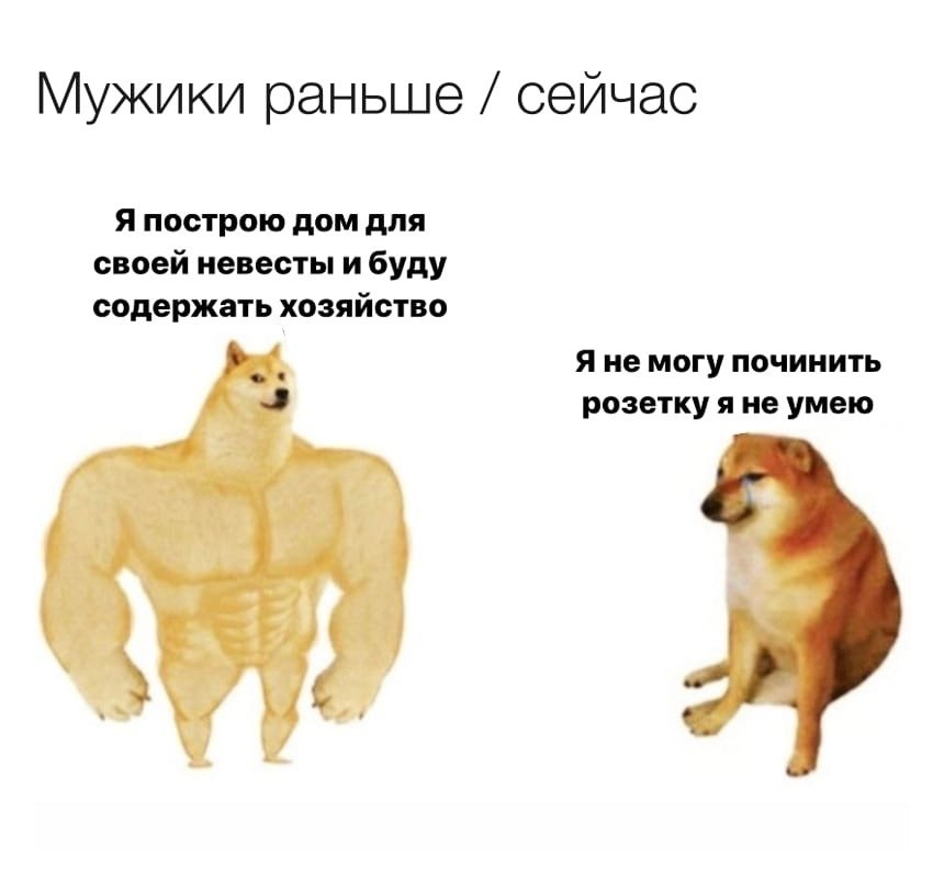 Раньше мужчины