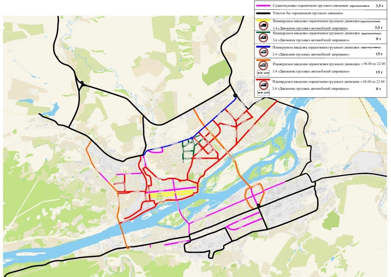Транспортная схема красноярска