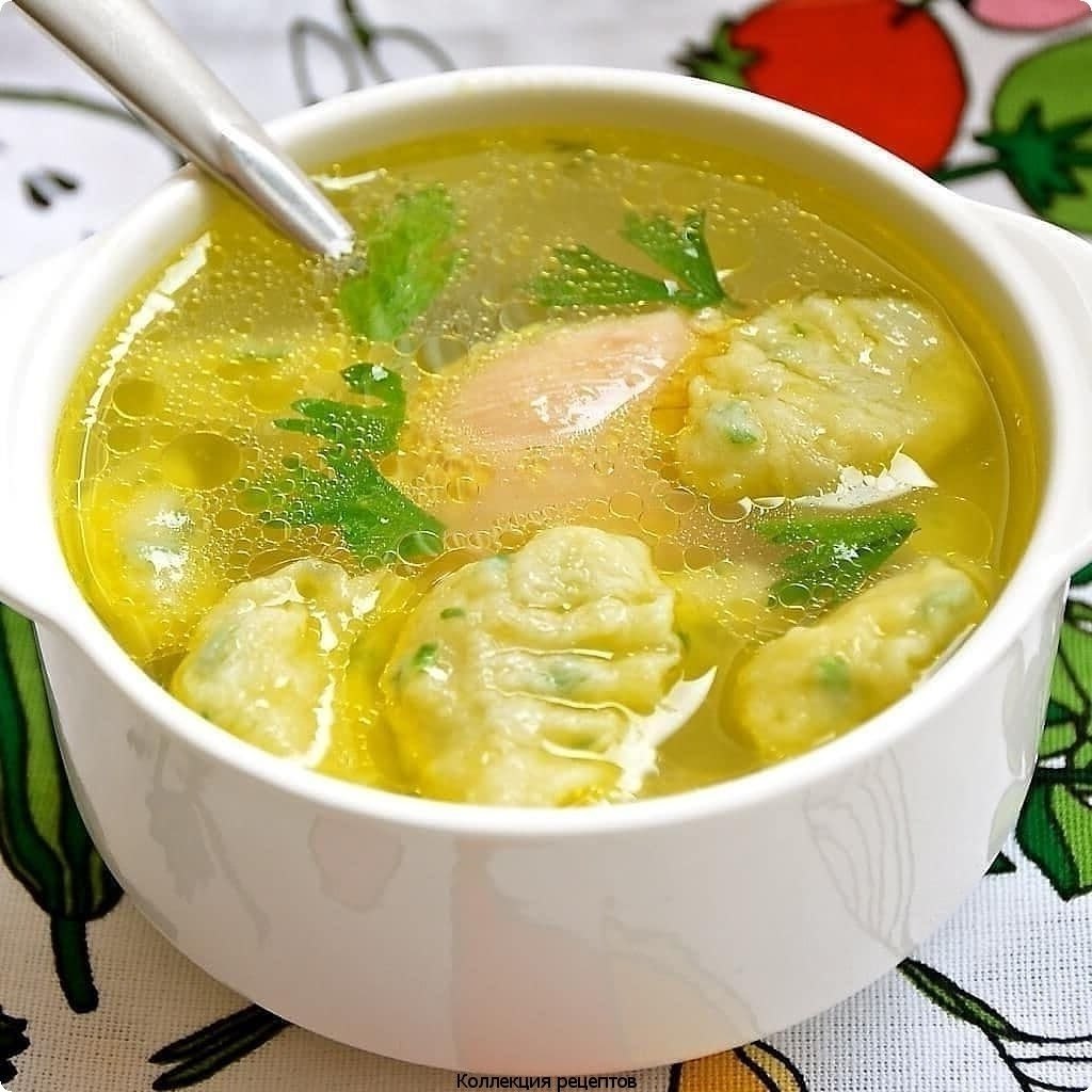 Суп с галушками рецепт с фото пошагово без мяса рецепт