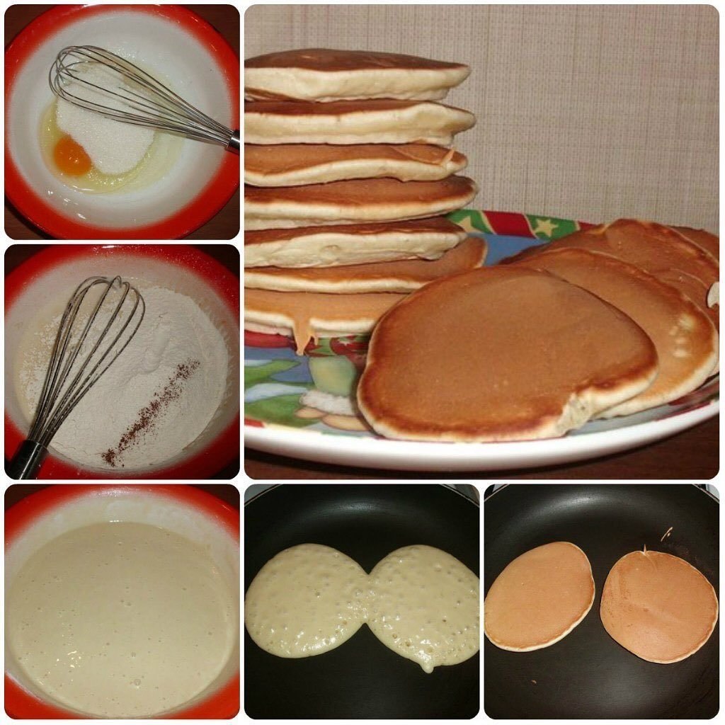 Панкейки домашние. Тесто для панкейков. Вкусные и несложные панкейки на завтрак Ингредиенты. Панкейки процесс приготовления. Что можно приготовить на сковороде без яиц