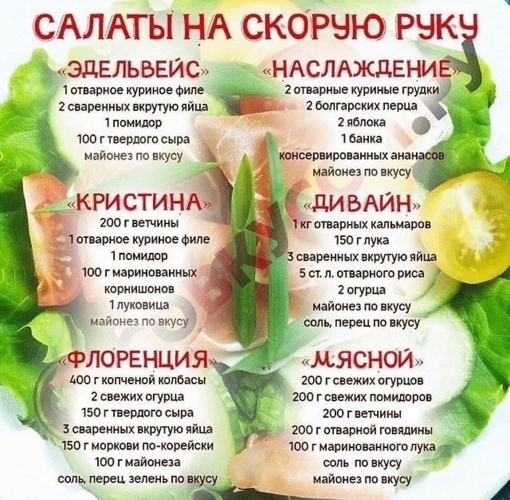 Пп салаты на каждый день из простых продуктов для похудения рецепты с фото