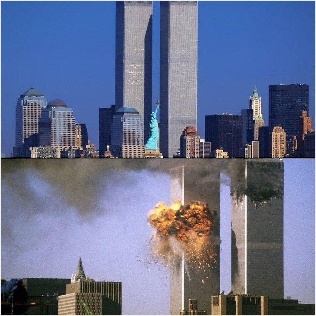 Башни ВТЦ В Нью-Йорке 11 сентября