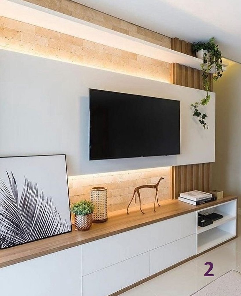 стена для телевизора дизайн в гостиную
