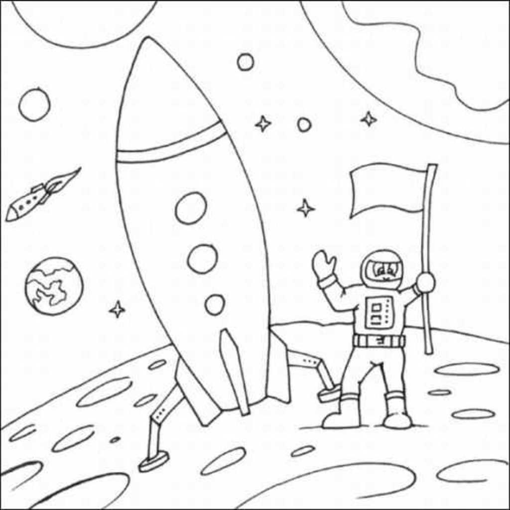 Космос Картинки Разукрашки
