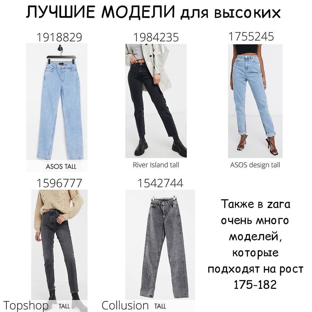 Какие бывают джинсы