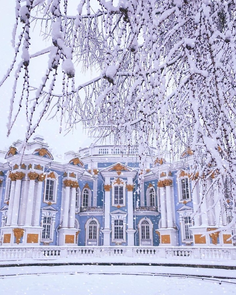 Пушкин Царское село Санкт-Петербург зимой