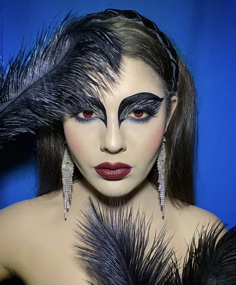 макияж-героини Black Swan--Чёрный Лебедь