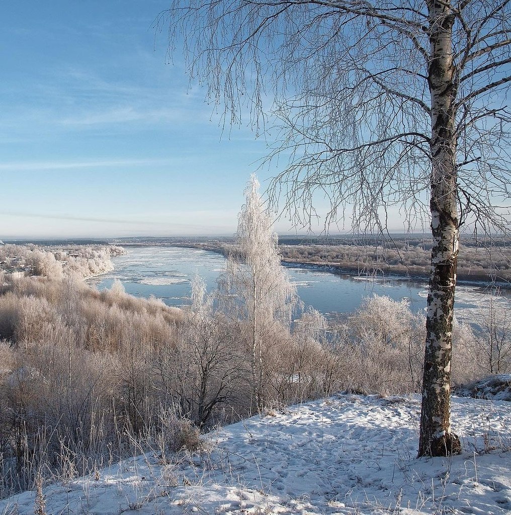 Река вятка зимой