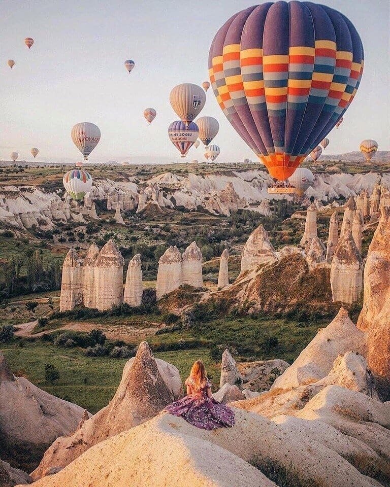 Турция каппадокия воздушные фото шары