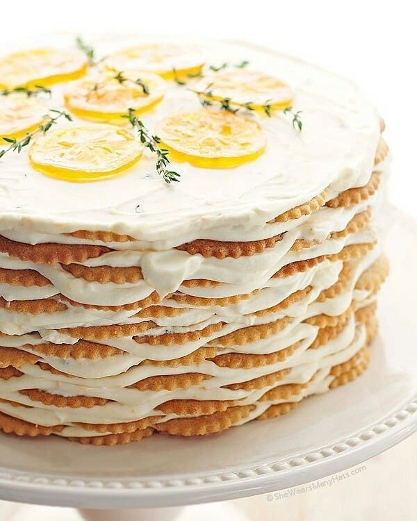 Торт из крекера. Мейер торт. Торт Майеру. Lemon and Thyme Cake.