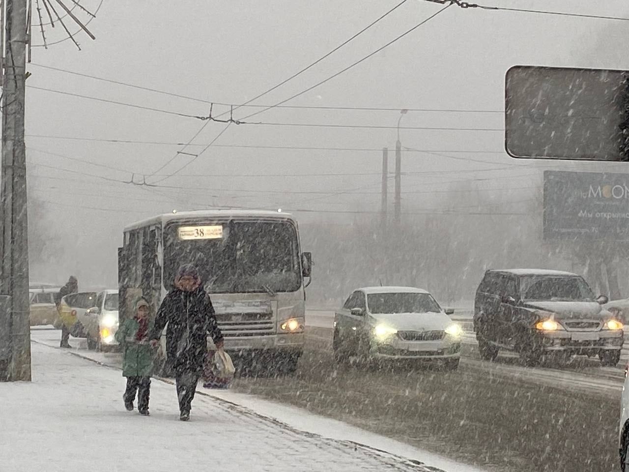 Снег в Красноярске сегодня