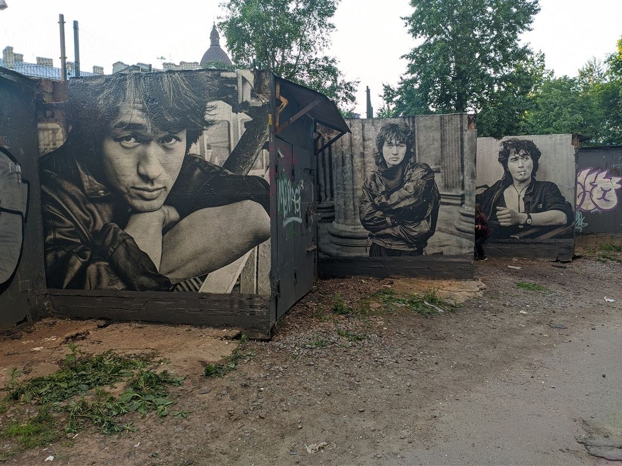 Стена Виктора Цоя в Санкт-Петербурге