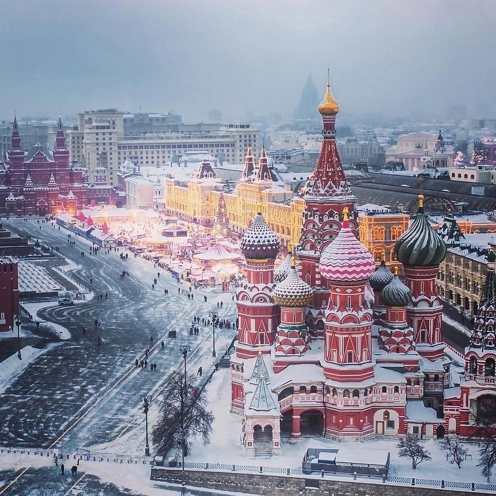 зимнее утро в москве