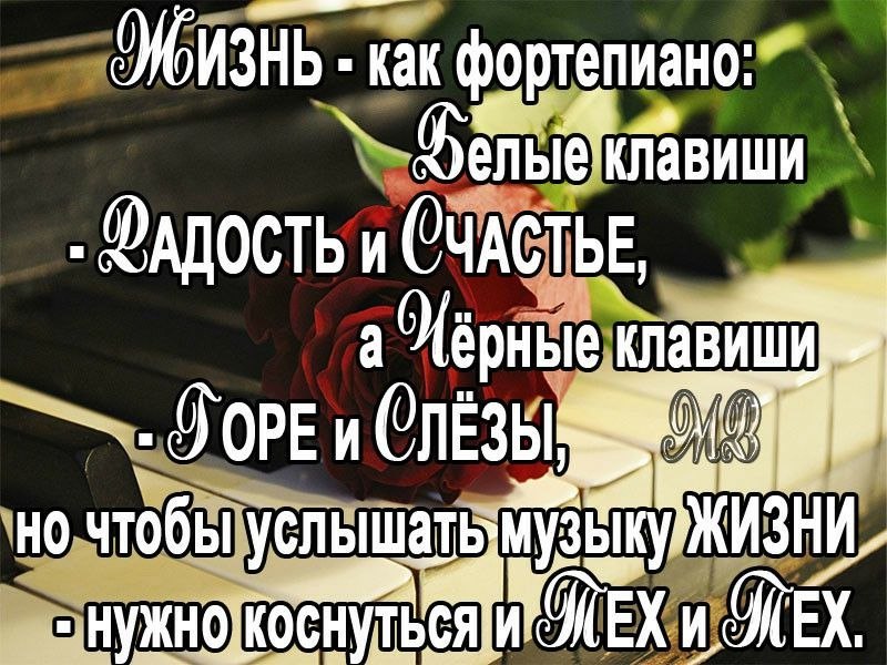 Услышать песню жить. Жизнь как фортепиано. Наша жизнь это наши мысли пусть они будут светлыми картинки. Когда то бабушка сказала знаешь а счастье бывает Разное. Когда то в детстве отец сказал а счастье оно бывает Разное.